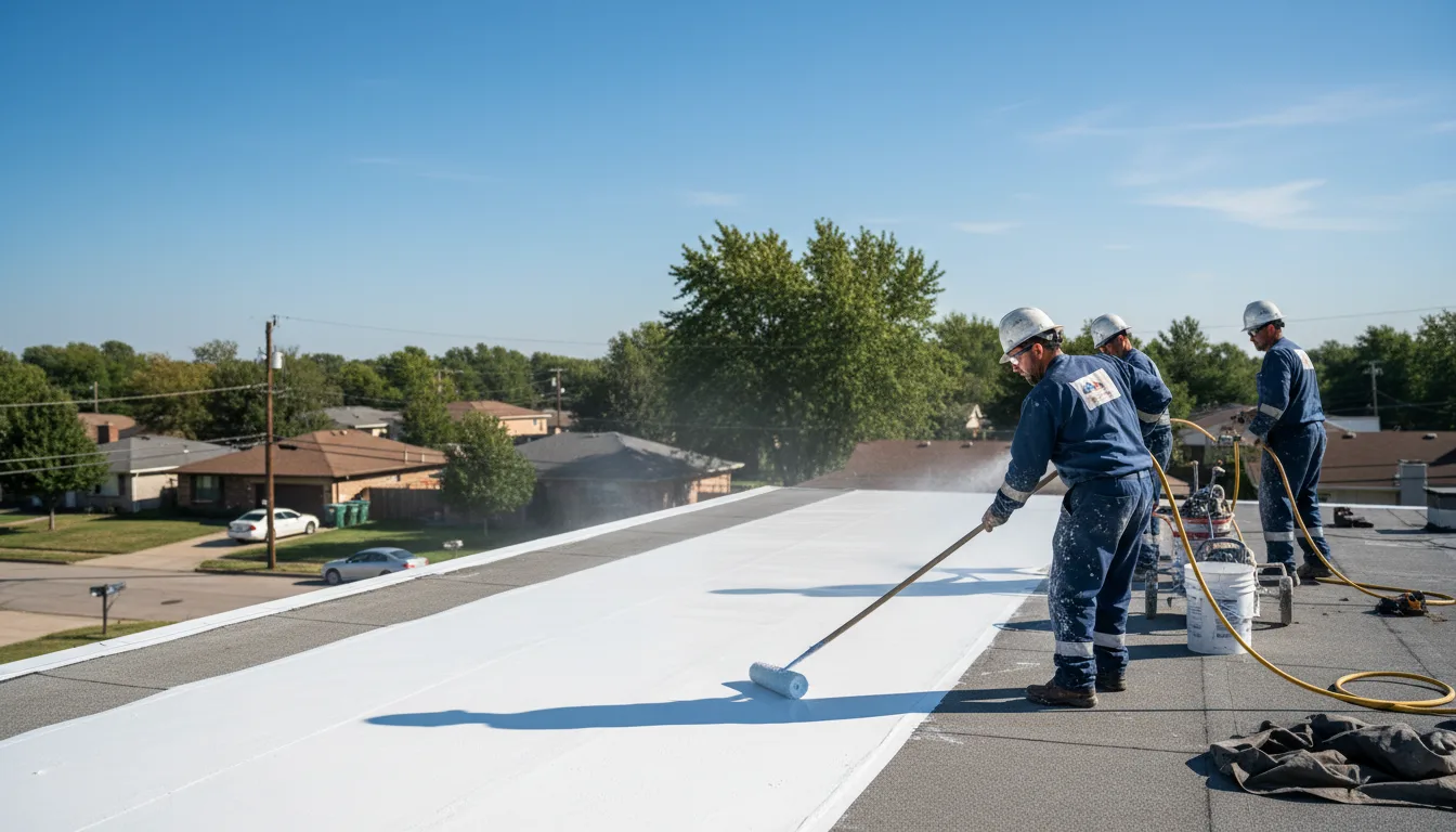 Commercial roof coating in Drifting, PA near me